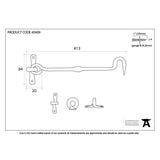 From The Anvil Accessories External Beeswax / Cabin Hooks / 16" / 406mm From The Anvil - External Beeswax 16" Forged Cabin Hook