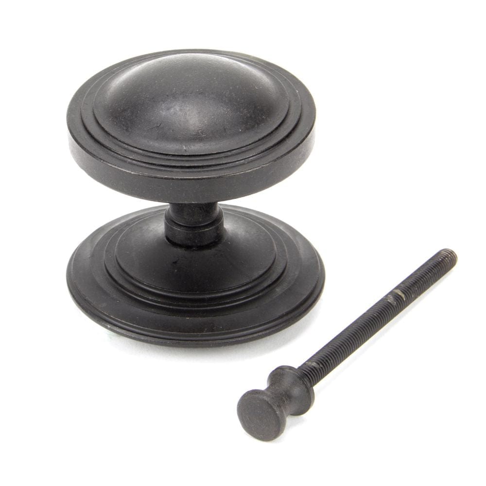 From The Anvil Door Furniture External Beeswax / Art Deco Centre Door Knob From The Anvil - External Beeswax Art Deco Centre Door Knob
