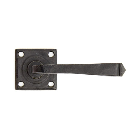 From The Anvil Door Furniture External Beeswax / Round Rose From The Anvil - External Beeswax Avon Lever on Rose Set Sprung