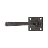 From The Anvil Door Furniture External Beeswax / Round Rose From The Anvil - External Beeswax Avon Lever on Rose Set Sprung