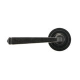 From The Anvil Door Furniture External Beeswax / Round Rose From The Anvil - External Beeswax Avon Round Lever on Rose Set (Art Deco)