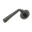 From The Anvil Door Furniture External Beeswax / Round Rose From The Anvil - External Beeswax Avon Round Lever on Rose Set (Art Deco)