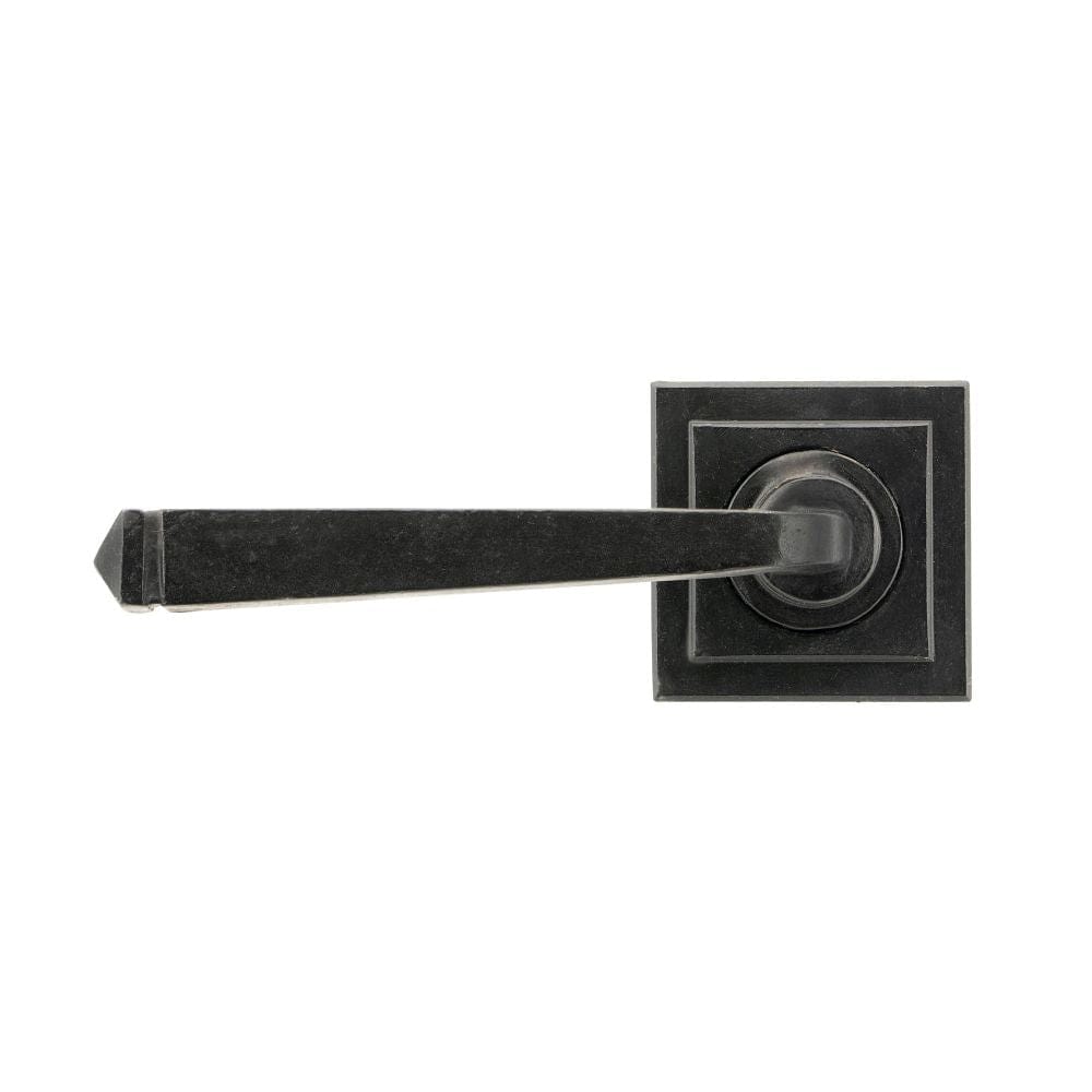 From The Anvil Door Furniture External Beeswax / Square Rose From The Anvil - External Beeswax Avon Round Lever on Rose Set (Square)