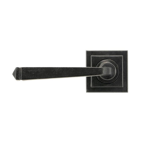 From The Anvil Door Furniture External Beeswax / Square Rose From The Anvil - External Beeswax Avon Round Lever on Rose Set (Square)