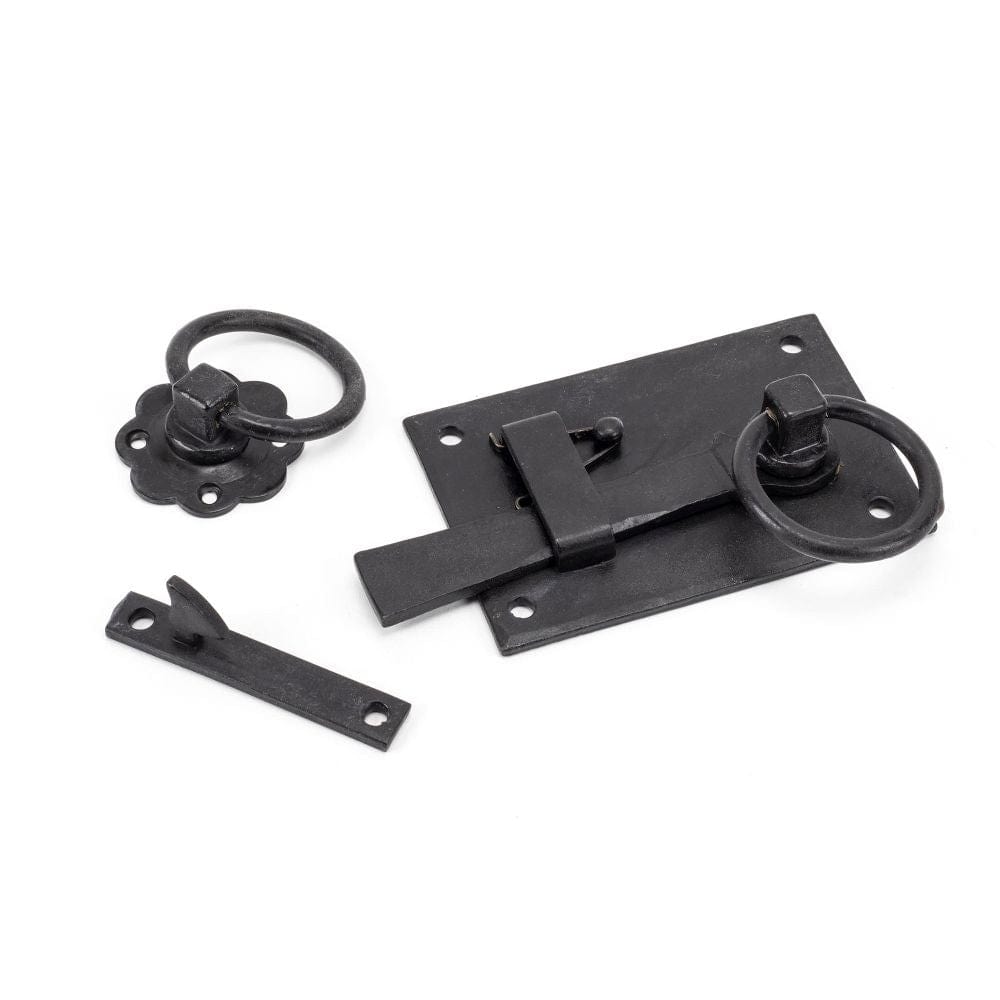 From The Anvil Door Furniture External Beeswax / Ring Latch From The Anvil - External Beeswax Cottage Latch - RH