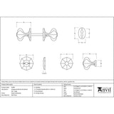 From The Anvil Door Furniture External Beeswax / Mortice/Rim Knobs From The Anvil - External Beeswax Large Octagonal Mortice/Rim Knob Set