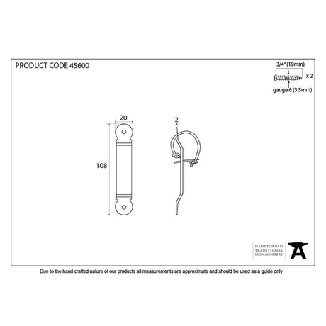 From The Anvil Accessories External Beeswax / Screw on Staple From The Anvil - External Beeswax Locking Penny End Screw on Staple