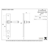 From The Anvil Door Furniture External Beeswax / Multi Point Lock Set / 92mm c/c From The Anvil - External Beeswax Regency Lever Espag. Lock Set