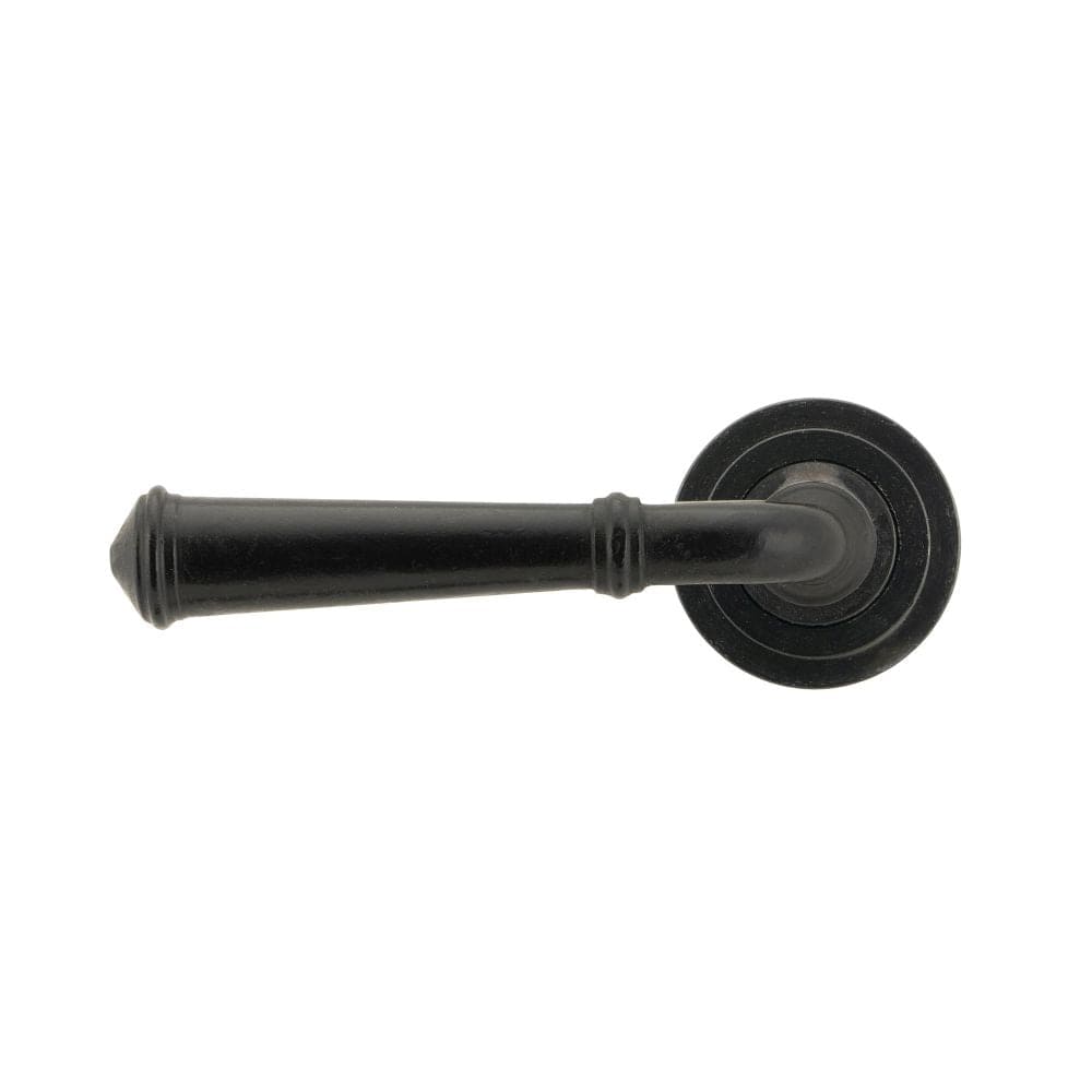 From The Anvil Door Furniture External Beeswax / Round Rose From The Anvil - External Beeswax Regency Lever on Rose Set (Art Deco)