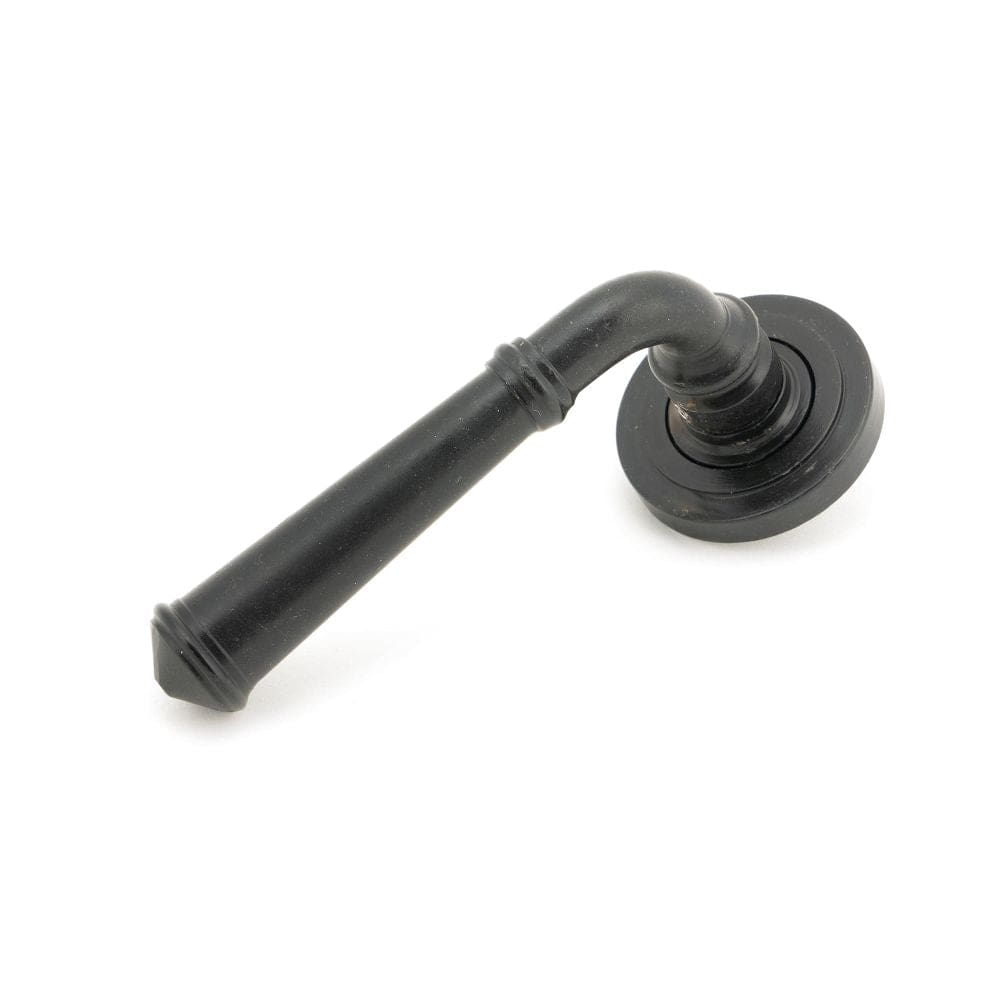 From The Anvil Door Furniture External Beeswax / Round Rose From The Anvil - External Beeswax Regency Lever on Rose Set (Art Deco)