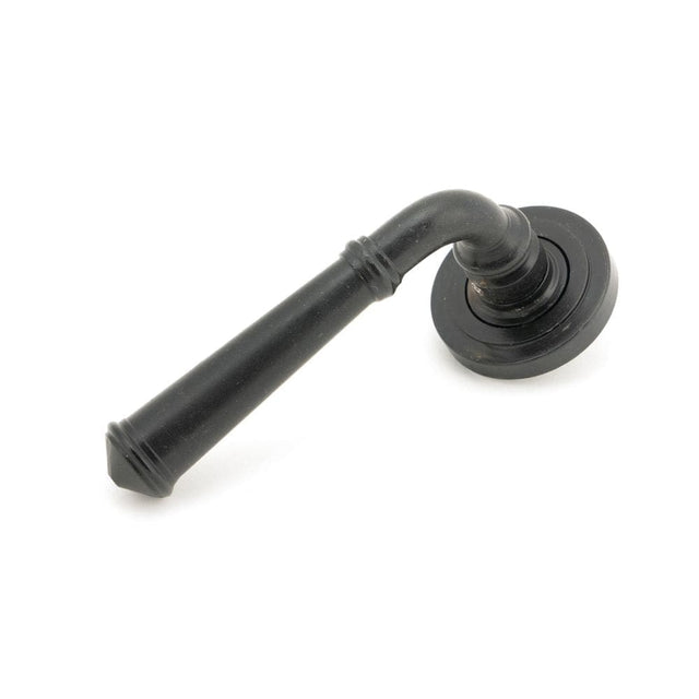 From The Anvil Door Furniture External Beeswax / Round Rose From The Anvil - External Beeswax Regency Lever on Rose Set (Art Deco)