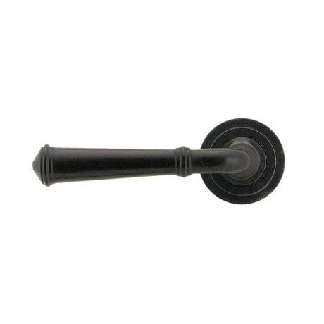 From The Anvil Door Furniture External Beeswax / Round Rose From The Anvil - External Beeswax Regency Lever on Rose Set (Art Deco) - Unsprung