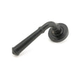 From The Anvil Door Furniture External Beeswax / Round Rose From The Anvil - External Beeswax Regency Lever on Rose Set (Art Deco) - Unsprung