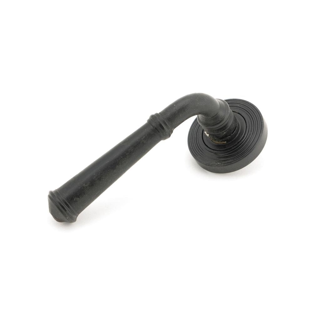 From The Anvil Door Furniture External Beeswax / Round Rose From The Anvil - External Beeswax Regency Lever on Rose Set (Beehive) - Unsprung