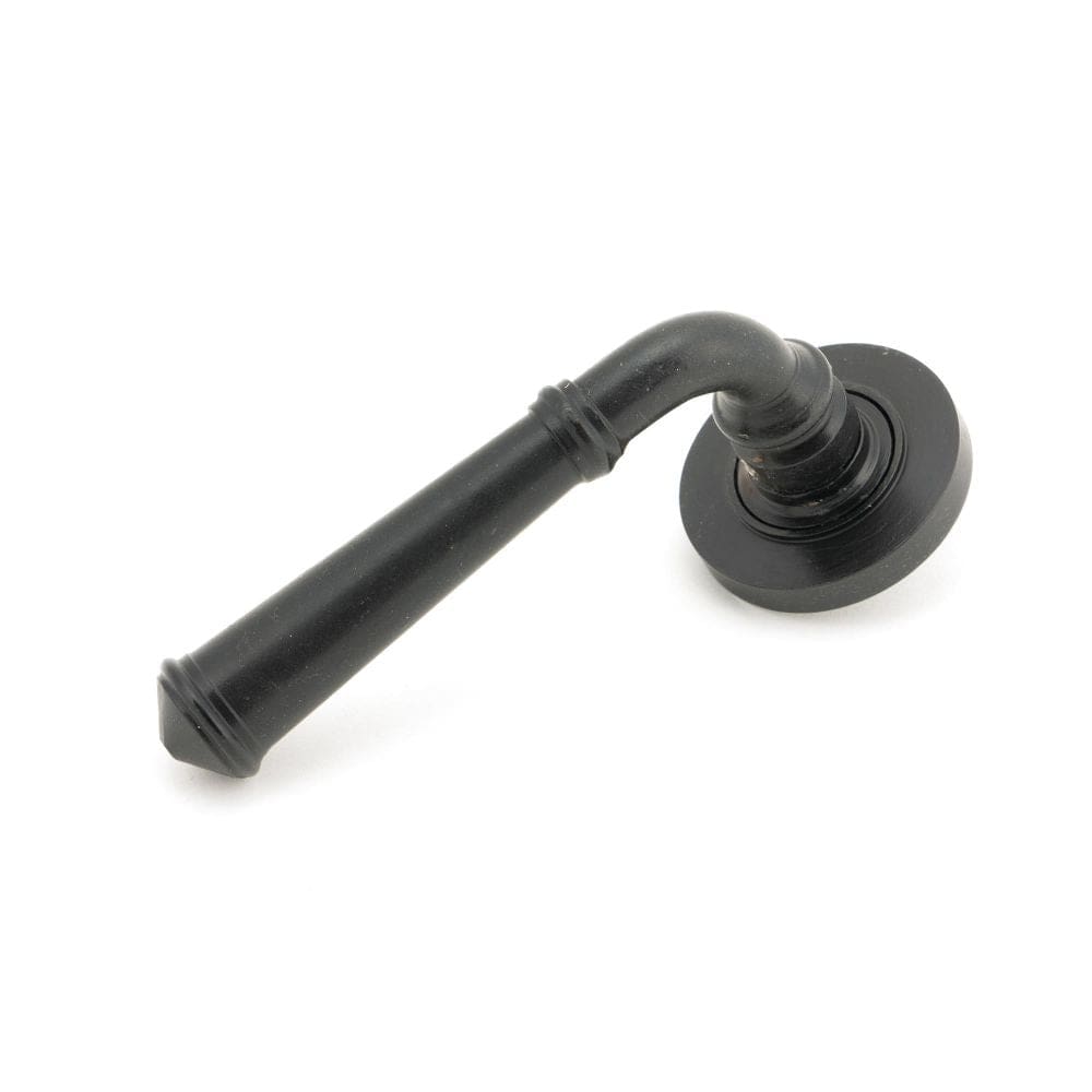 From The Anvil Door Furniture External Beeswax / Round Rose From The Anvil - External Beeswax Regency Lever on Rose Set (Plain)