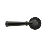 From The Anvil Door Furniture External Beeswax / Round Rose From The Anvil - External Beeswax Regency Lever on Rose Set (Plain) - Unsprung