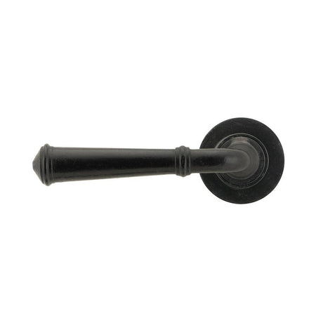 From The Anvil Door Furniture External Beeswax / Round Rose From The Anvil - External Beeswax Regency Lever on Rose Set (Plain) - Unsprung