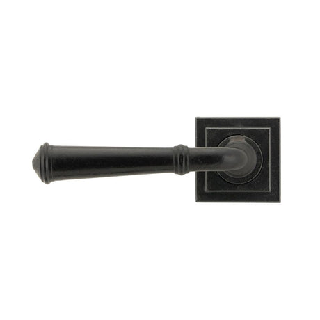 From The Anvil Door Furniture External Beeswax / Square Rose From The Anvil - External Beeswax Regency Lever on Rose Set (Square) - Unsprung