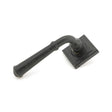 From The Anvil Door Furniture External Beeswax / Square Rose From The Anvil - External Beeswax Regency Lever on Rose Set (Square) - Unsprung