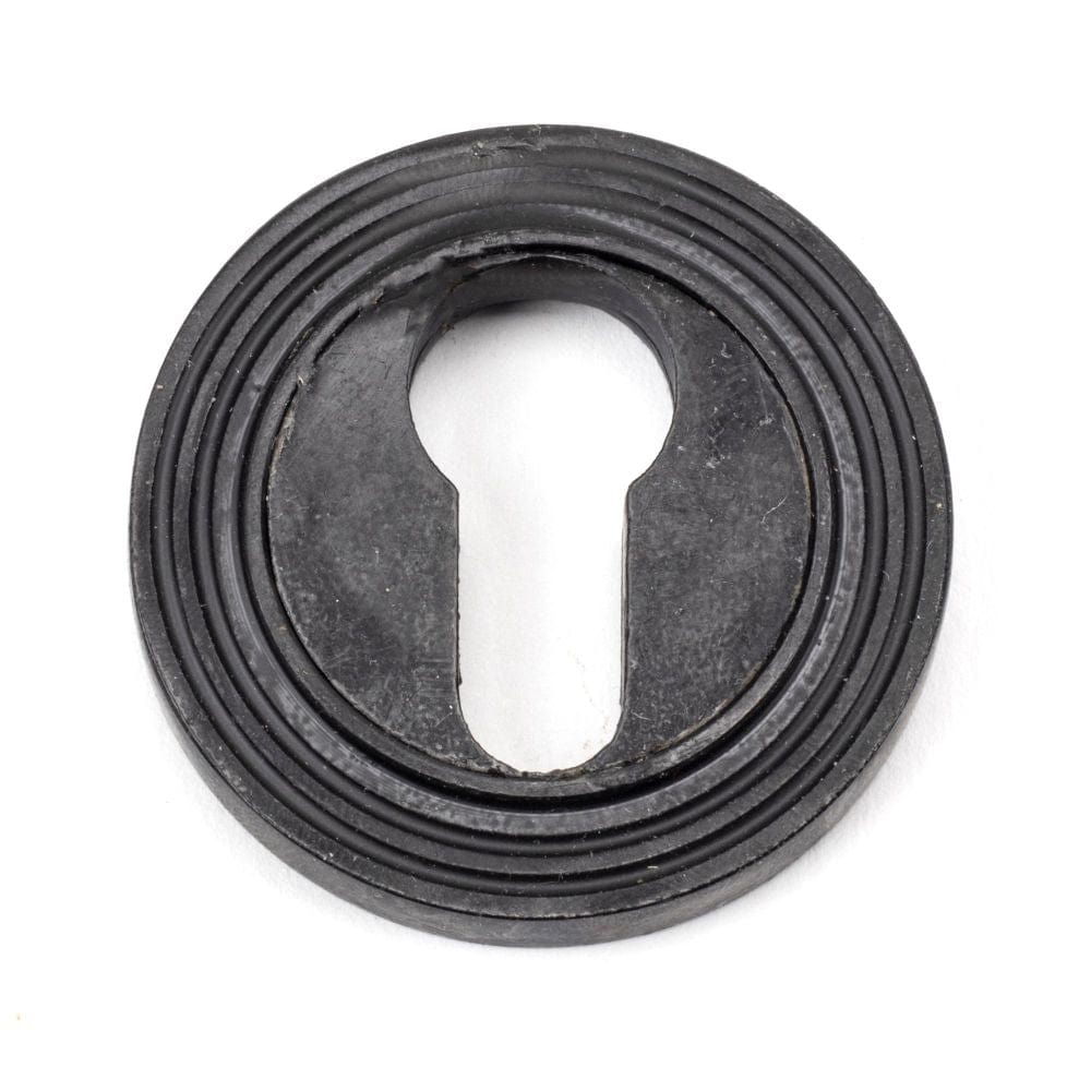 From The Anvil Door Furniture External Beeswax / Euro Profile Escutcheons From The Anvil - External Beeswax Round Euro Escutcheon (Beehive)
