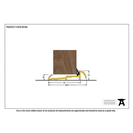 From The Anvil Accessories Gold / Thresholds / 914mm From The Anvil - Gold 914mm OUM/4 Threshold
