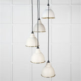 From The Anvil Electrical Hammered Brass / Cluster Pendants From The Anvil - Hammered Brass Brindley Cluster Pendant in Teasel