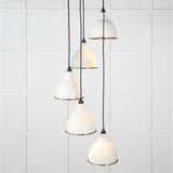 From The Anvil Electrical Hammered Brass / Cluster Pendants From The Anvil - Hammered Brass Brindley Cluster Pendant in Teasel