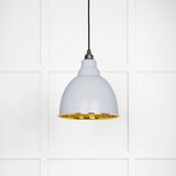 From The Anvil Electrical Hammered Brass / Ceiling Pendants From The Anvil - Hammered Brass Brindley Pendant in Birch