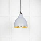 From The Anvil Electrical Hammered Brass / Ceiling Pendants From The Anvil - Hammered Brass Brindley Pendant in Birch