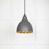 From The Anvil Electrical Hammered Brass / Ceiling Pendants From The Anvil - Hammered Brass Brindley Pendant in Bluff