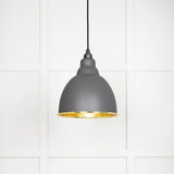 From The Anvil Electrical Hammered Brass / Ceiling Pendants From The Anvil - Hammered Brass Brindley Pendant in Bluff