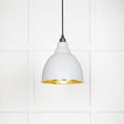 From The Anvil Electrical Hammered Brass / Ceiling Pendants From The Anvil - Hammered Brass Brindley Pendant in Flock