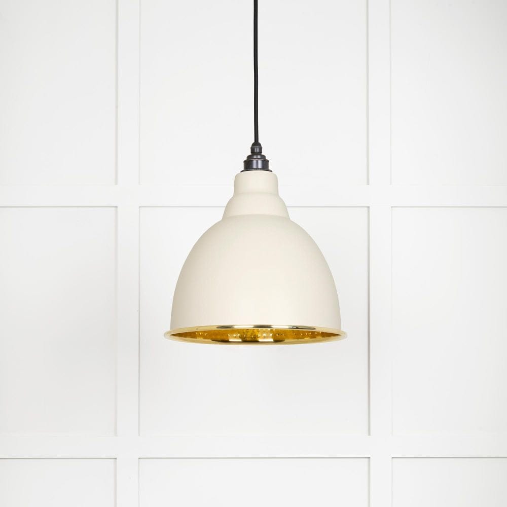 From The Anvil Electrical Hammered Brass / Ceiling Pendants From The Anvil - Hammered Brass Brindley Pendant in Teasel