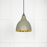 From The Anvil Electrical Hammered Brass / Ceiling Pendants From The Anvil - Hammered Brass Brindley Pendant in Tump