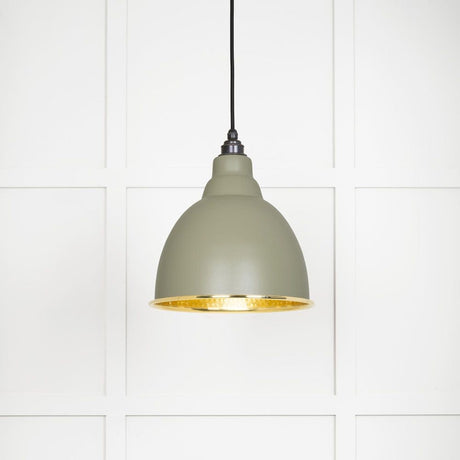 From The Anvil Electrical Hammered Brass / Ceiling Pendants From The Anvil - Hammered Brass Brindley Pendant in Tump