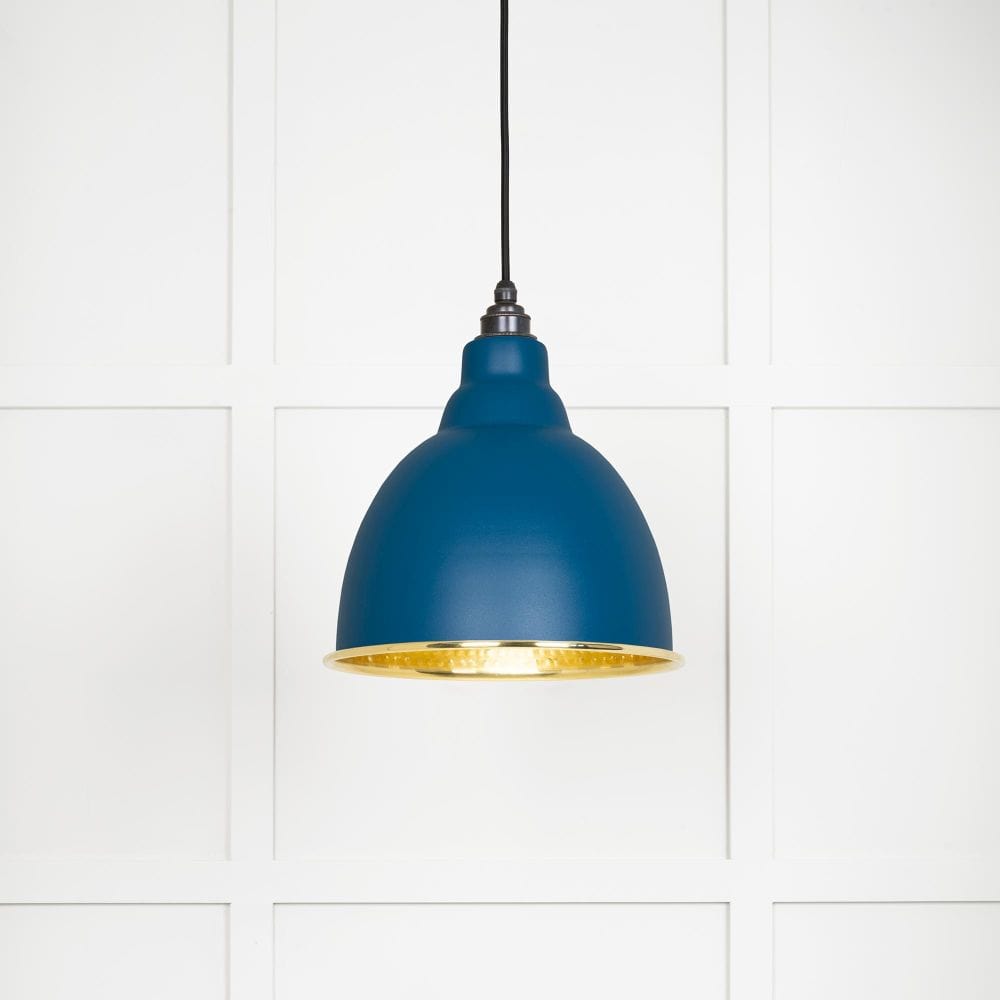 From The Anvil Electrical Hammered Brass / Ceiling Pendants From The Anvil - Hammered Brass Brindley Pendant in Upstream