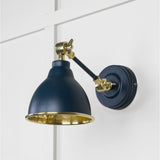 From The Anvil Electrical Hammered Brass / Wall Lights From The Anvil - Hammered Brass Brindley Wall Light in Dusk