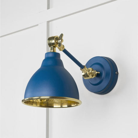 From The Anvil Electrical Hammered Brass / Wall Lights From The Anvil - Hammered Brass Brindley Wall Light in Upstream