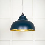 From The Anvil Electrical Hammered Brass / Ceiling Pendants From The Anvil - Hammered Brass Harborne Pendant in Dusk