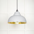 From The Anvil Electrical Hammered Brass / Ceiling Pendants From The Anvil - Hammered Brass Harborne Pendant in Flock