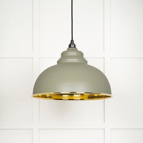 From The Anvil Electrical Hammered Brass / Ceiling Pendants From The Anvil - Hammered Brass Harborne Pendant in Tump