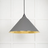 From The Anvil Electrical Hammered Brass / Ceiling Pendants From The Anvil - Hammered Brass Hockley Pendant in Bluff