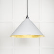 From The Anvil Electrical Hammered Brass / Ceiling Pendants From The Anvil - Hammered Brass Hockley Pendant in Flock