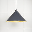 From The Anvil Electrical Hammered Brass / Ceiling Pendants From The Anvil - Hammered Brass Hockley Pendant in Slate