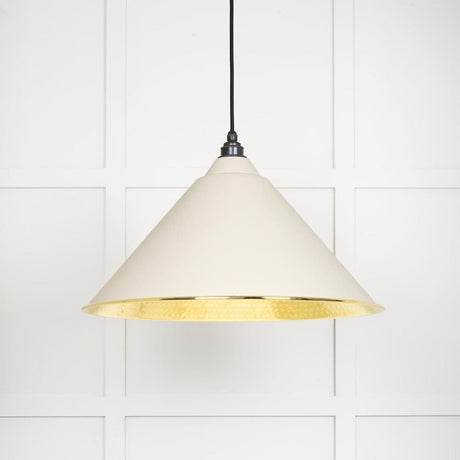 From The Anvil Electrical Hammered Brass / Ceiling Pendants From The Anvil - Hammered Brass Hockley Pendant in Teasel