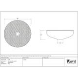 From The Anvil Home & Garden Hammered Brass / Sinks / Round Sink From The Anvil - Hammered Brass Round Sink