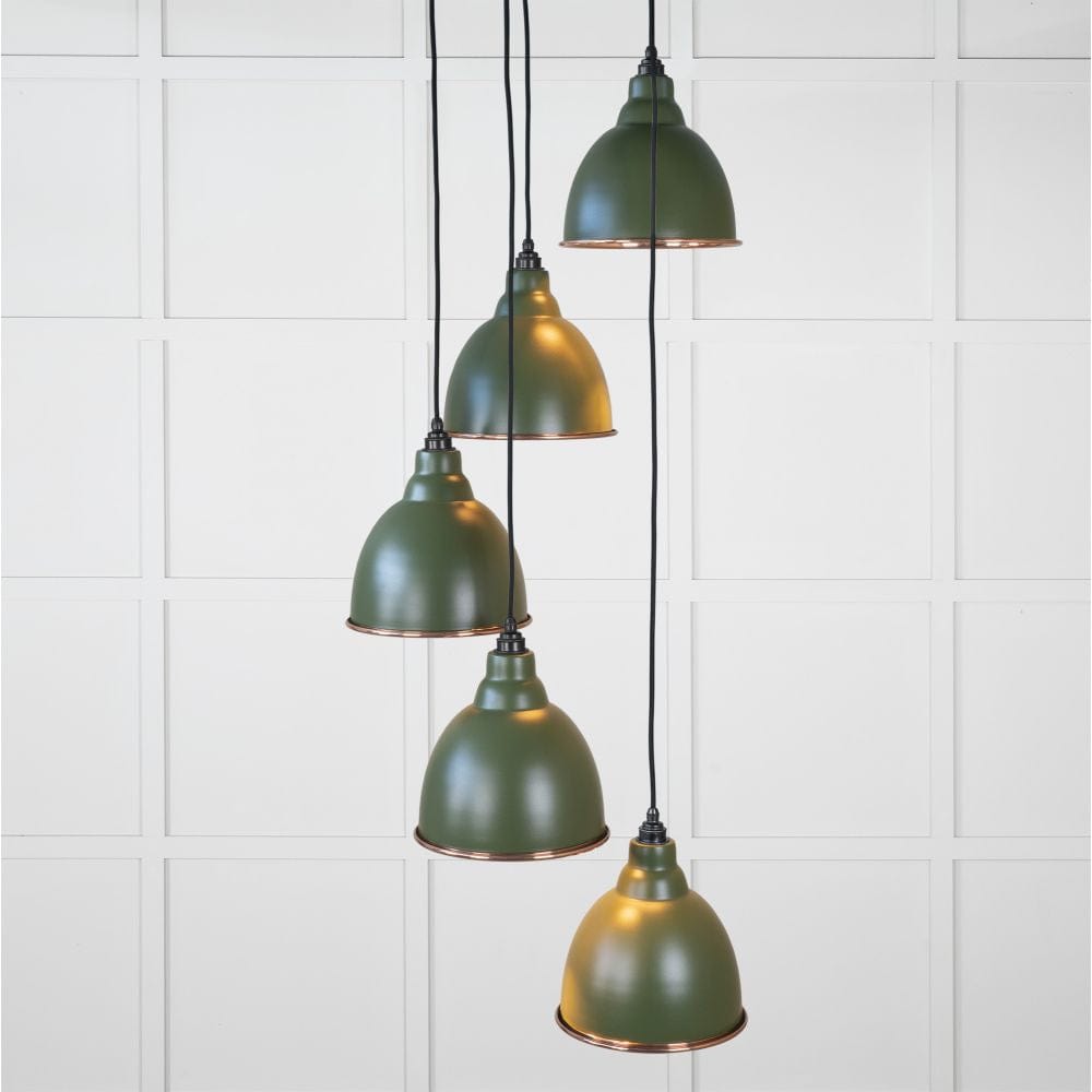 From The Anvil Electrical Hammered Copper / Cluster Pendants From The Anvil - Hammered Copper Brindley Cluster Pendant in Heath