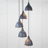 From The Anvil Electrical Hammered Copper / Cluster Pendants From The Anvil - Hammered Copper Brindley Cluster Pendant in Slate