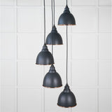 From The Anvil Electrical Hammered Copper / Cluster Pendants From The Anvil - Hammered Copper Brindley Cluster Pendant in Soot