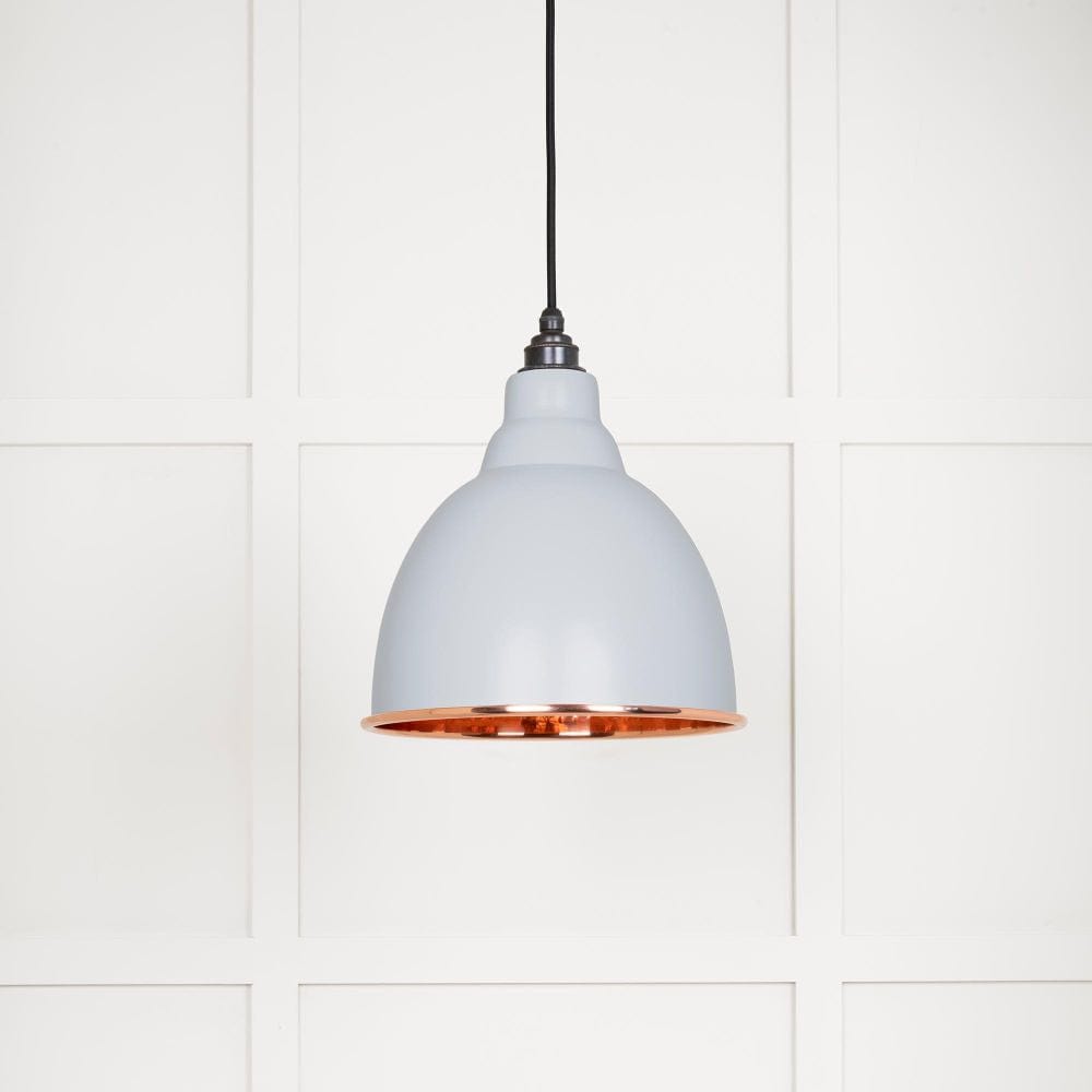 From The Anvil Electrical Hammered Copper / Ceiling Pendants From The Anvil - Hammered Copper Brindley Pendant in Birch
